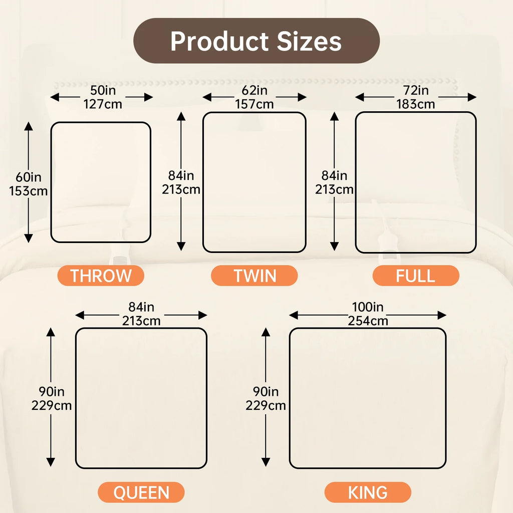 Heated Blanket Full Size, Washable Heated Blanket Electric, Electric Blanket, Dark Gray, 72" X 84", Blanket Warmer Heating Blanket Heat Warming Blanket Electric Blanke Heater